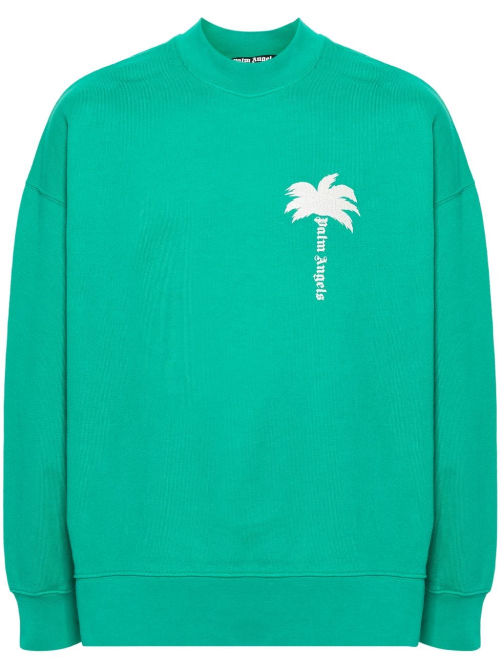Palm Angels The Palm cotton sweatshirt - Green von Palm Angels