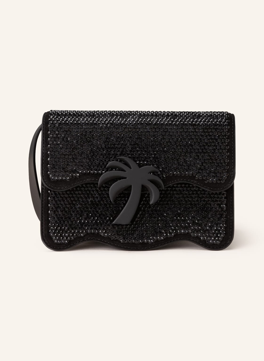 Palm Angels Umhängetasche Palm Beach Medium Mit Schmucksteinen schwarz von Palm Angels