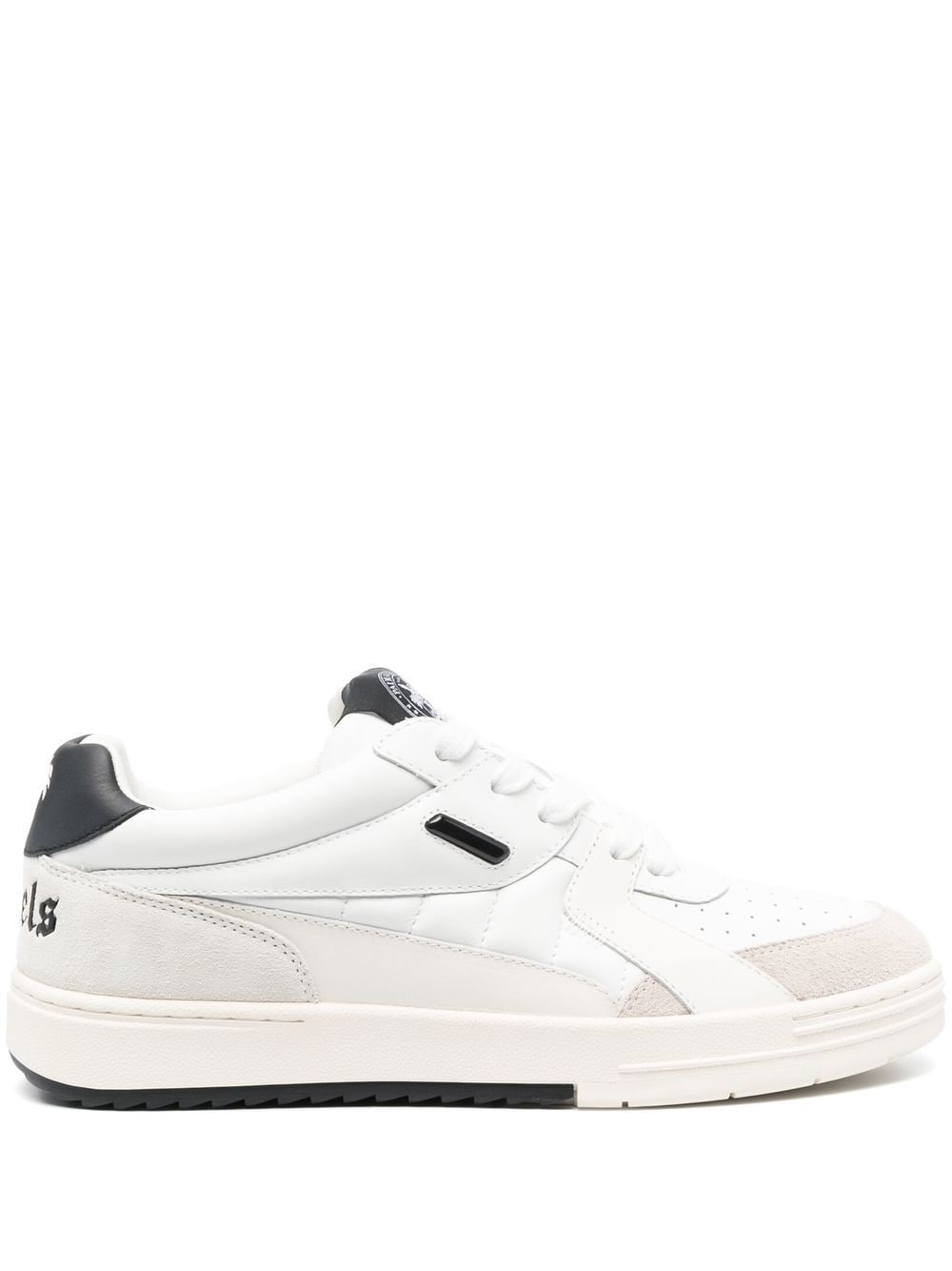 Palm Angels University leather sneakers - White von Palm Angels