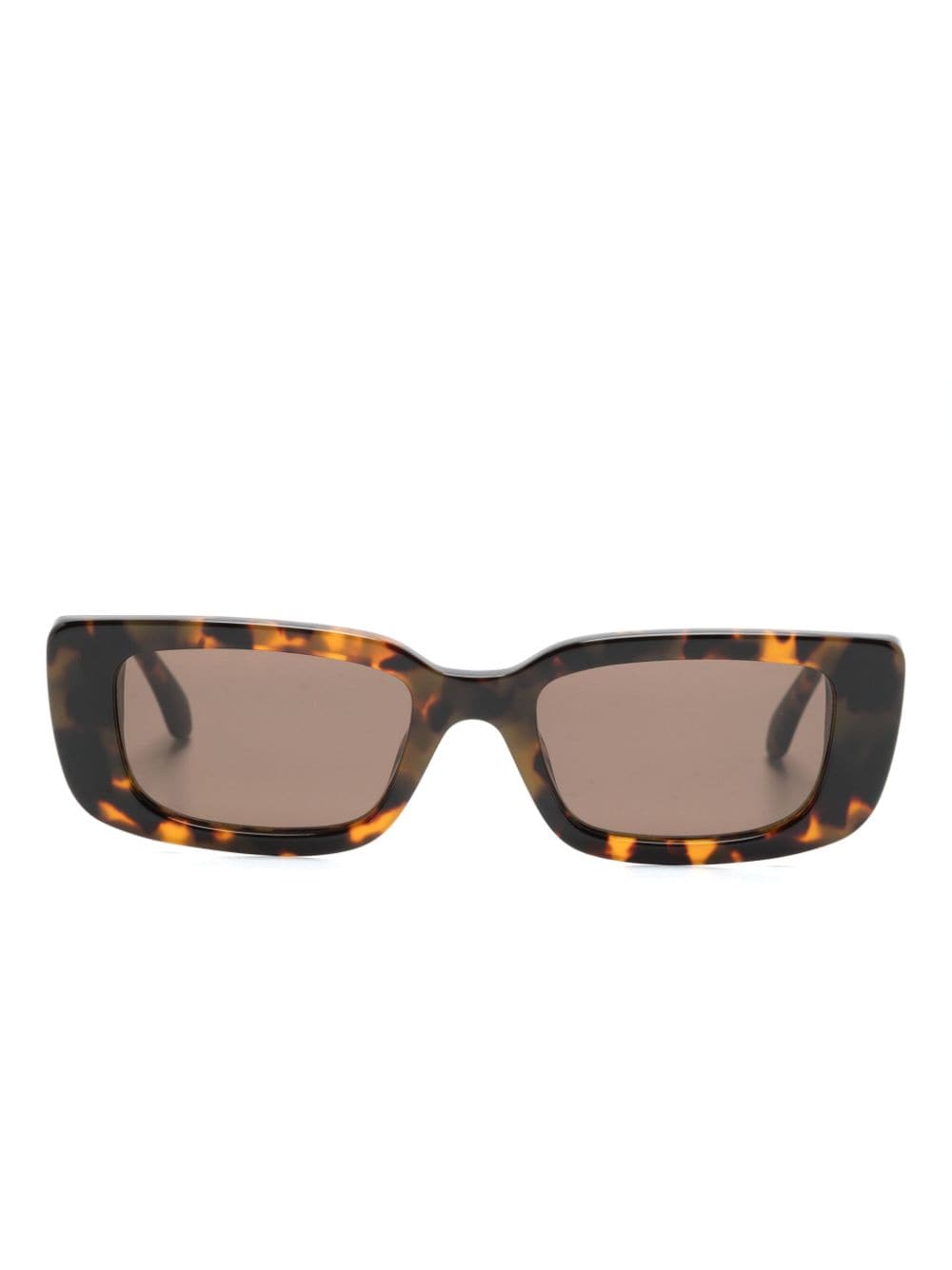 Palm Angels Yosemite rectangle-frame sunglasses - Brown von Palm Angels