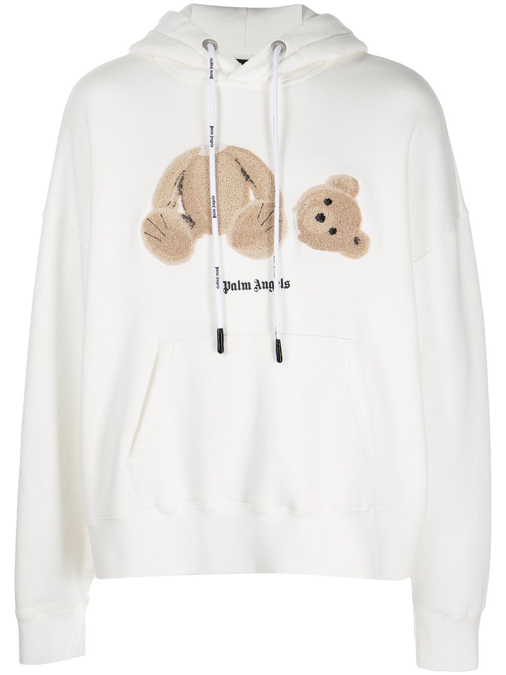 Palm Angels bear-print hoodie - White von Palm Angels