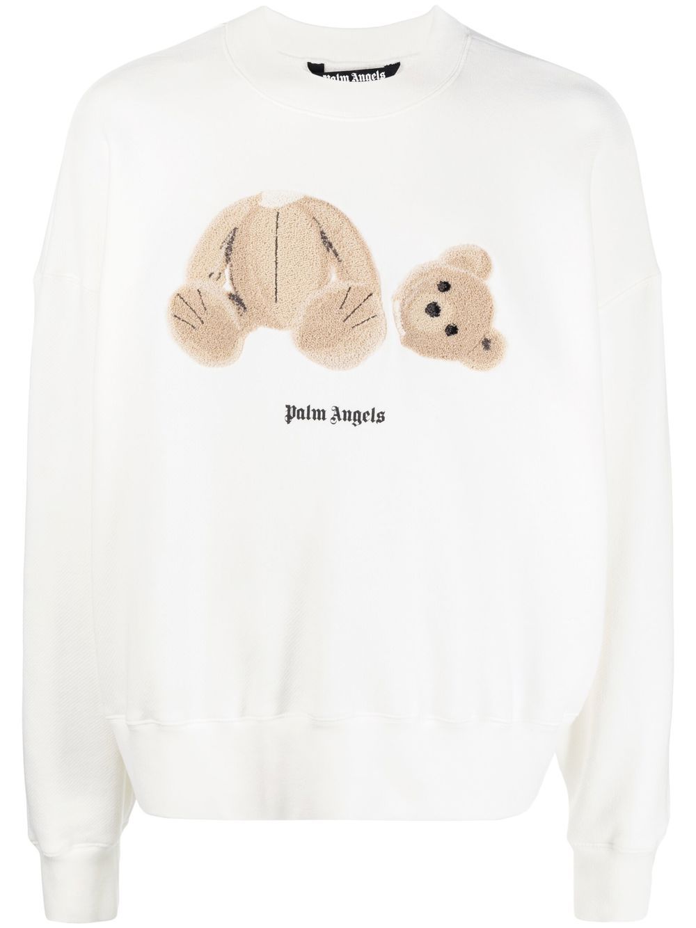 Palm Angels bear-print sweatshirt - White von Palm Angels