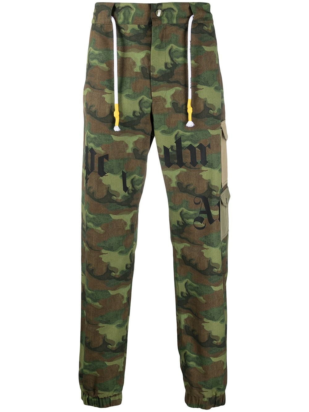 Palm Angels camouflage-print cargo trousers - Green von Palm Angels