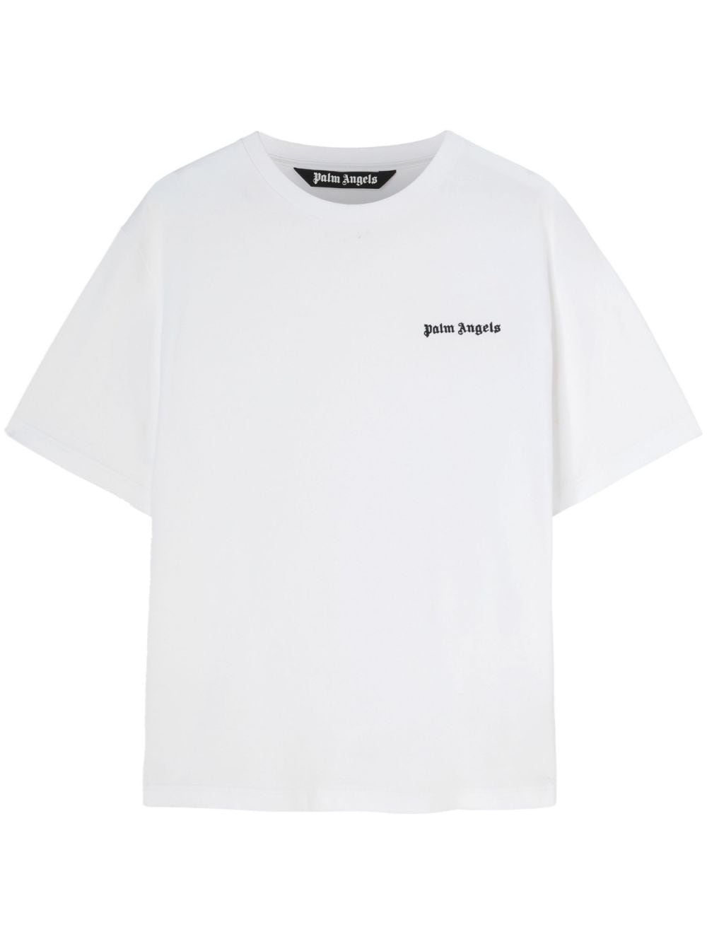 Palm Angels embroidered-logo crew-neck T-shirt - White von Palm Angels