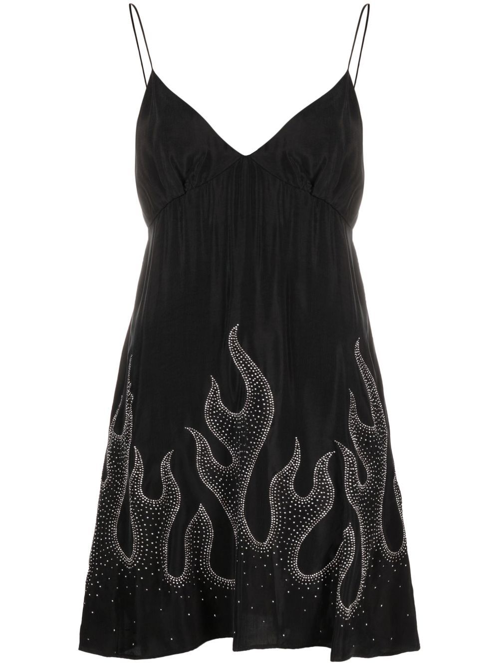 Palm Angels flame-print minidress - Black von Palm Angels