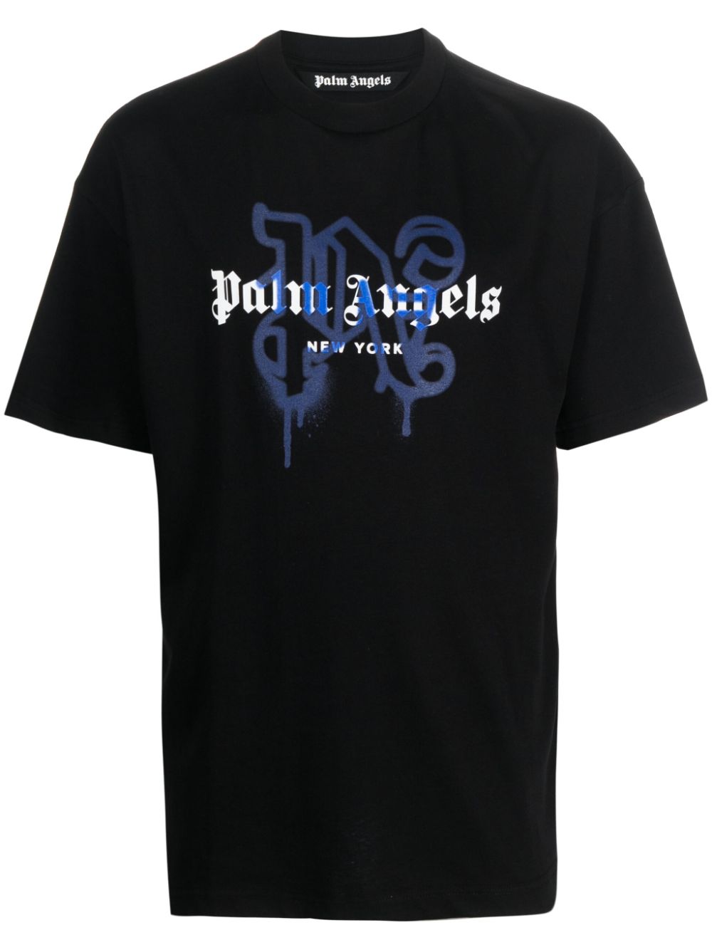 Palm Angels New York monogram-print T-shirt - Black von Palm Angels