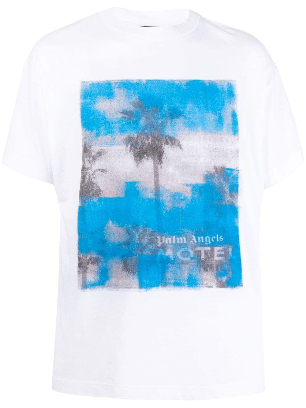 Palm Angels graphic-print cotton T-shirt - White von Palm Angels