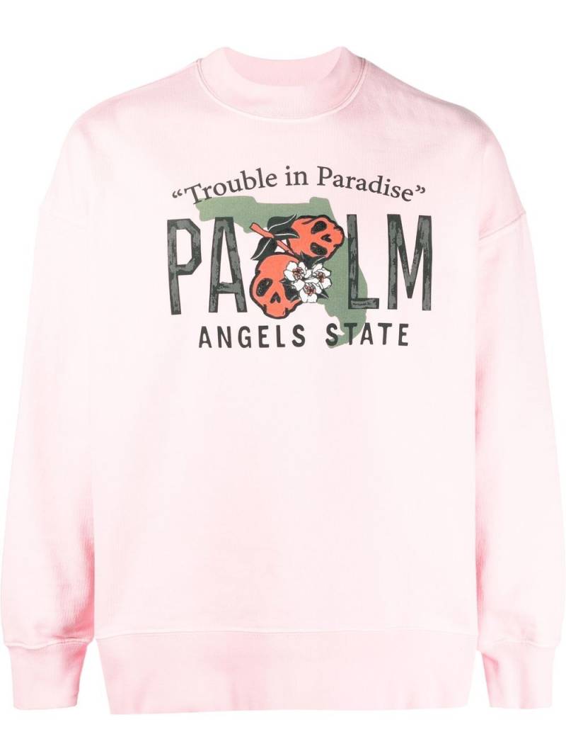 Palm Angels graphic-print sweatshirt - Pink von Palm Angels