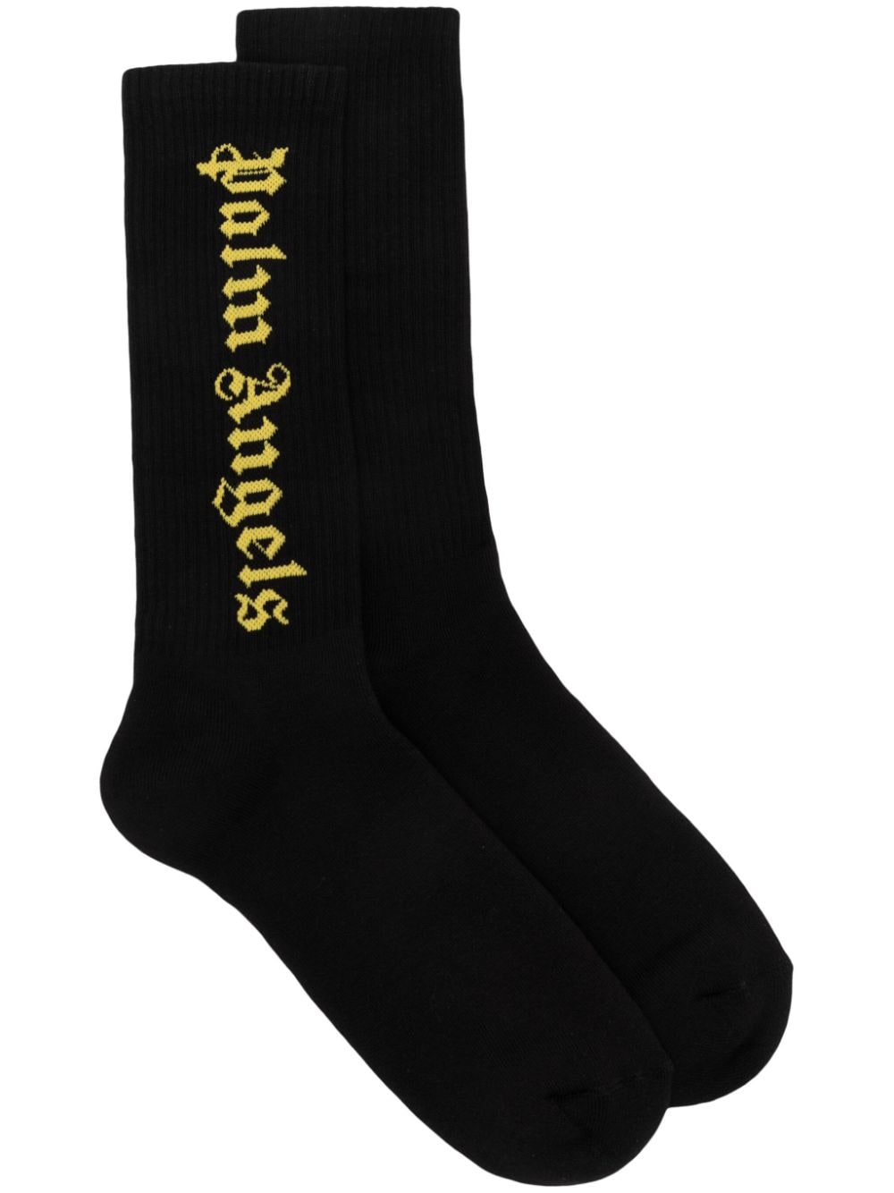 Palm Angels intarsia-knit ankle-length socks - Black von Palm Angels