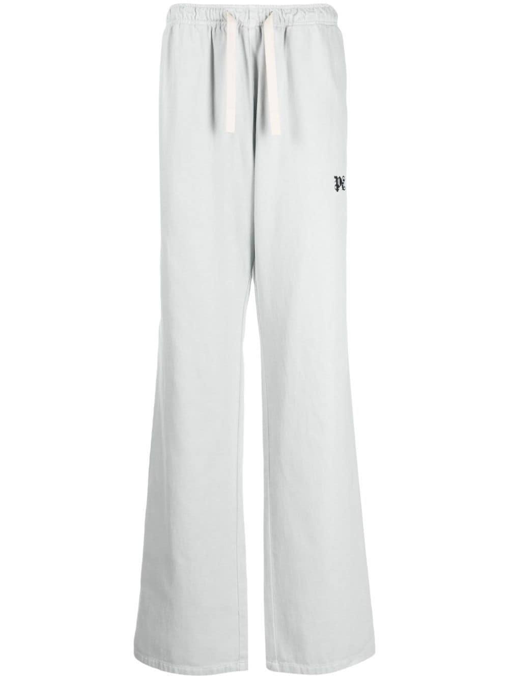 Palm Angels logo-embroidered track pants - Grey von Palm Angels
