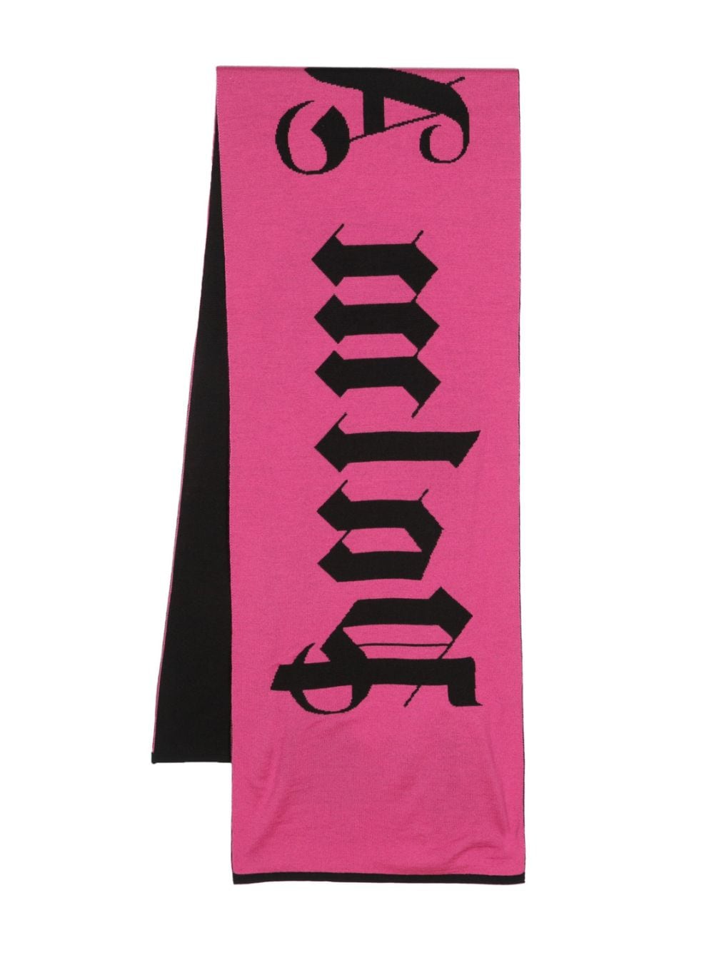 Palm Angels logo-jacquard wool-blend scarf - Pink von Palm Angels