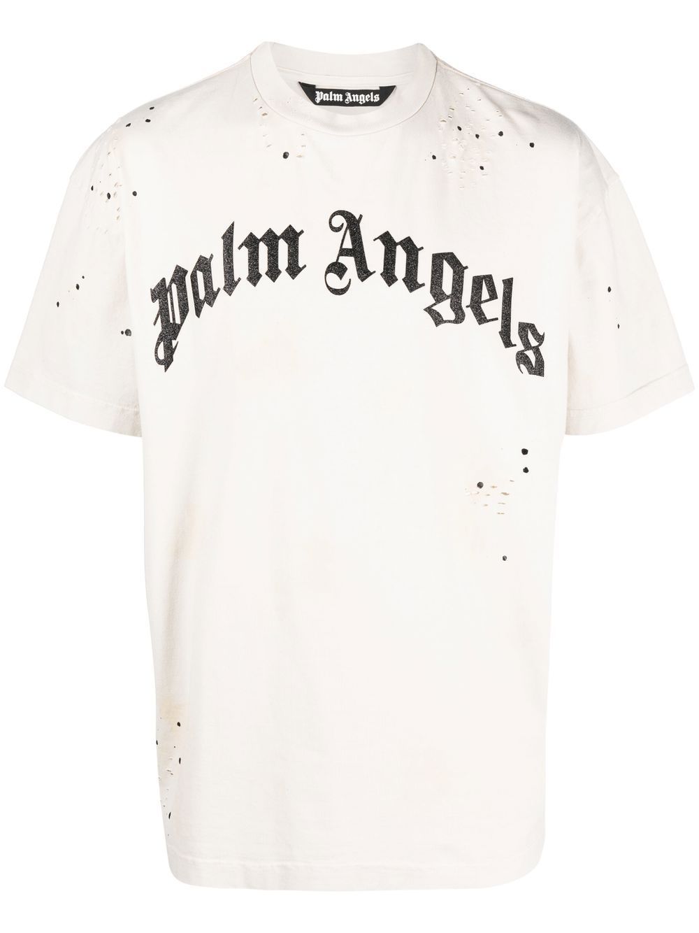 Palm Angels logo-print T-shirt - White von Palm Angels