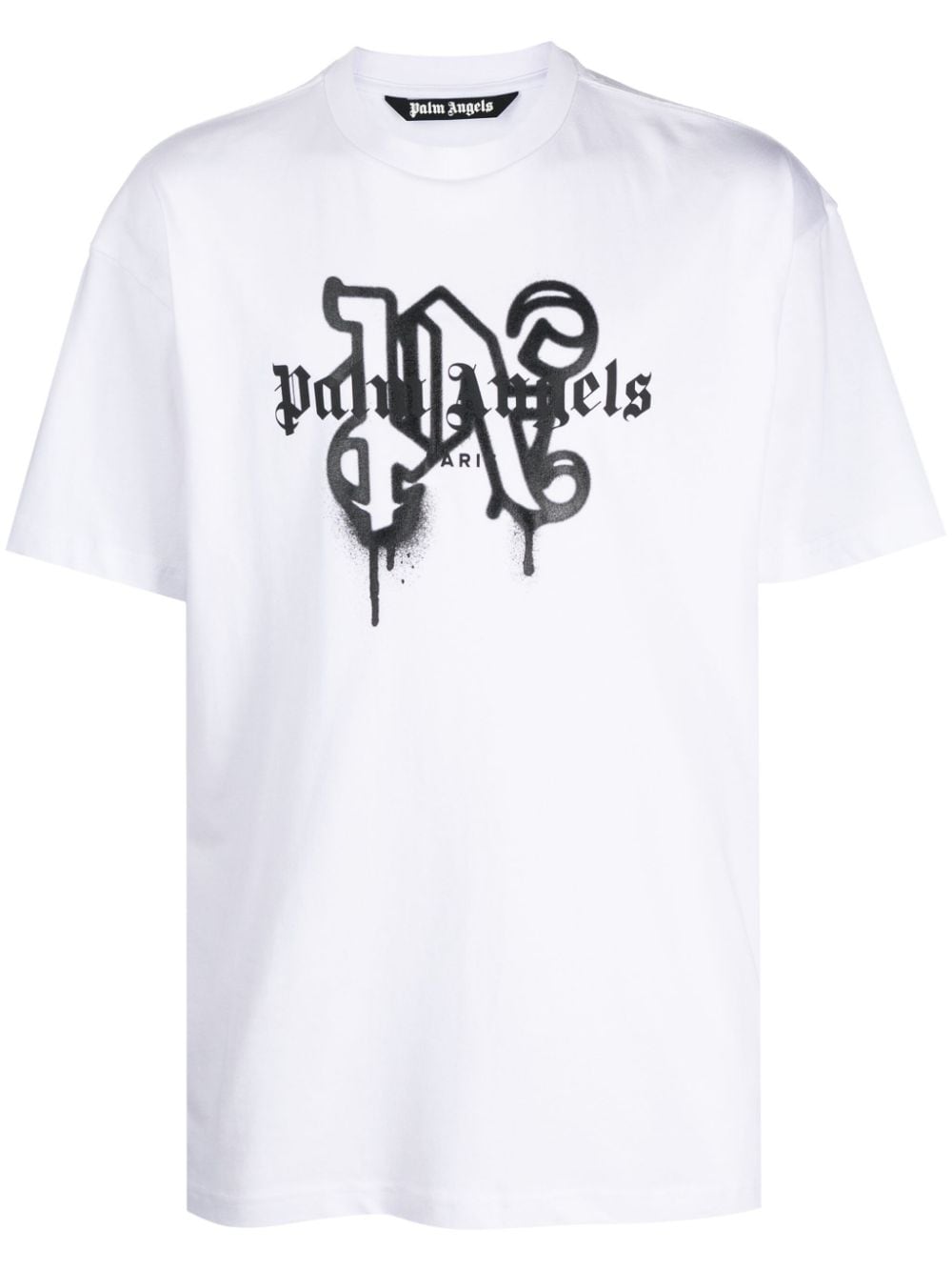 Palm Angels Paris monogram-print T-shirt - White von Palm Angels