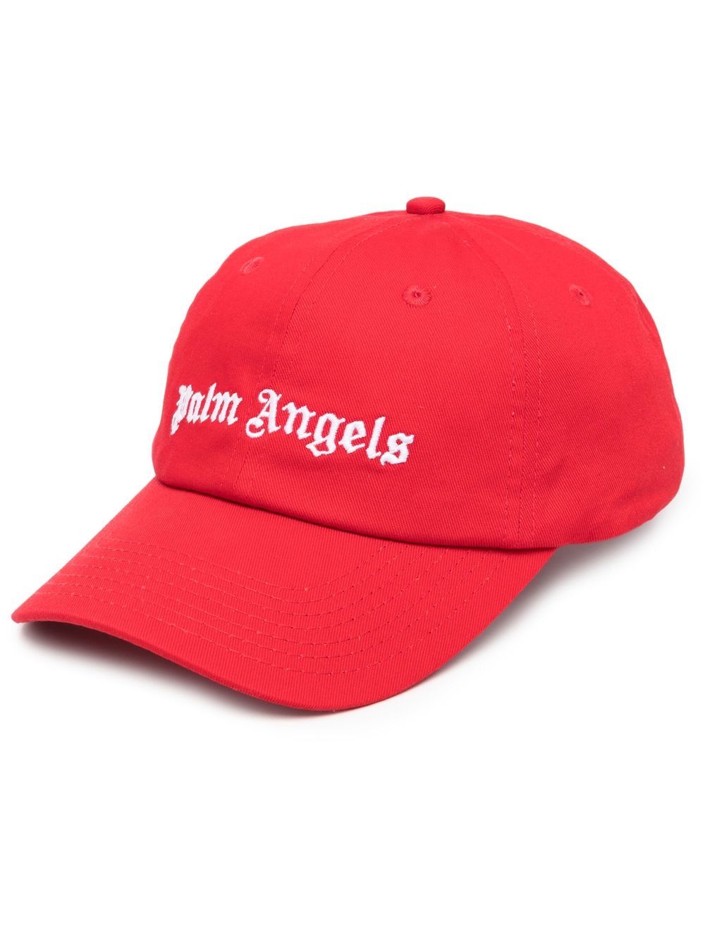 Palm Angels logo-print baseball cap - Red von Palm Angels