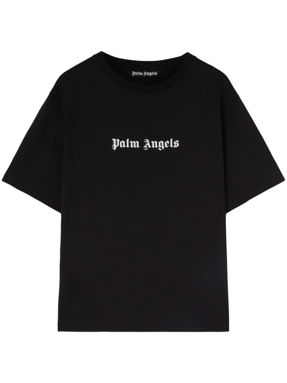 Palm Angels logo-print cotton T-shirt - Black von Palm Angels