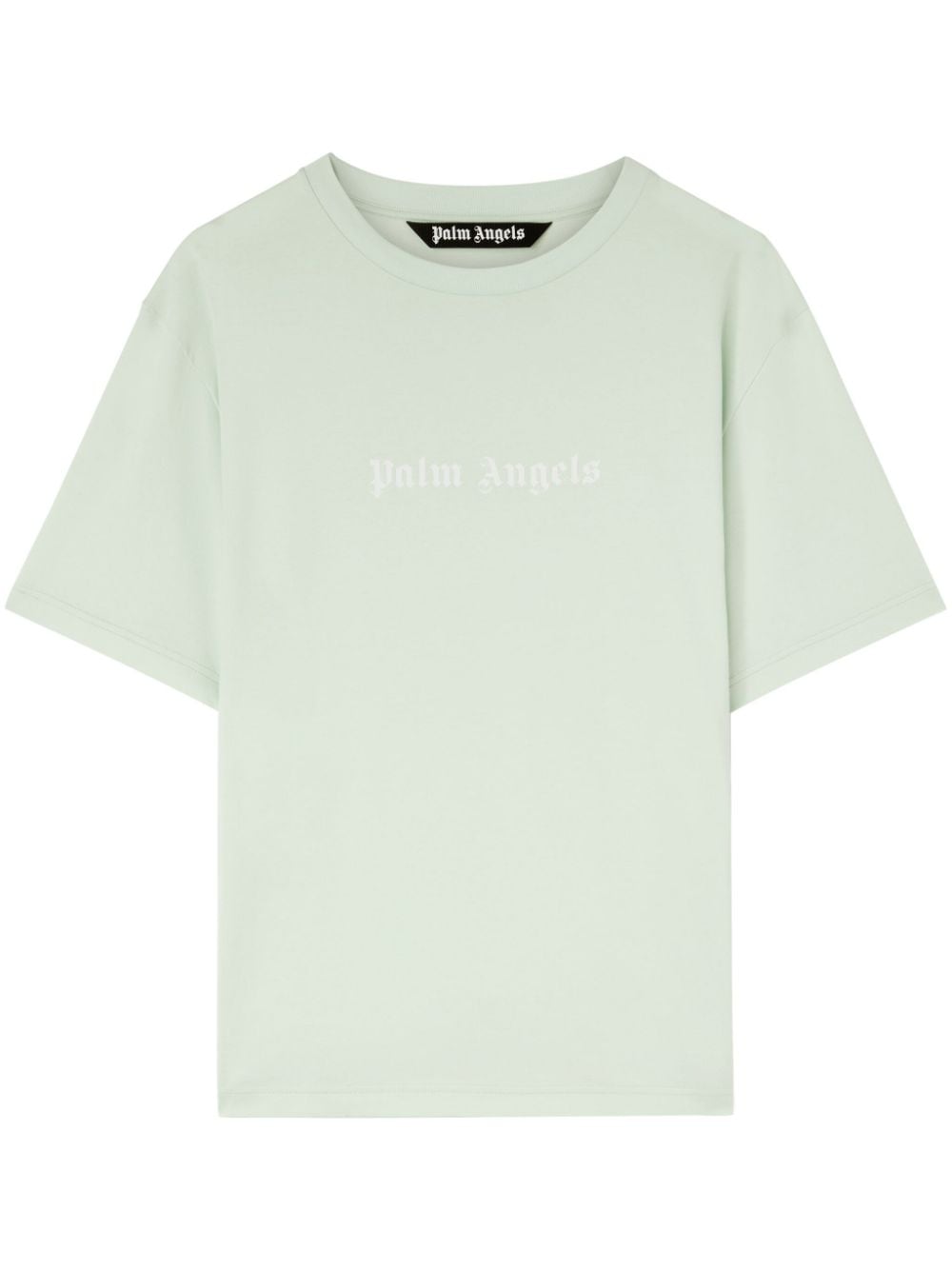 Palm Angels logo-print cotton T-shirt - Green von Palm Angels