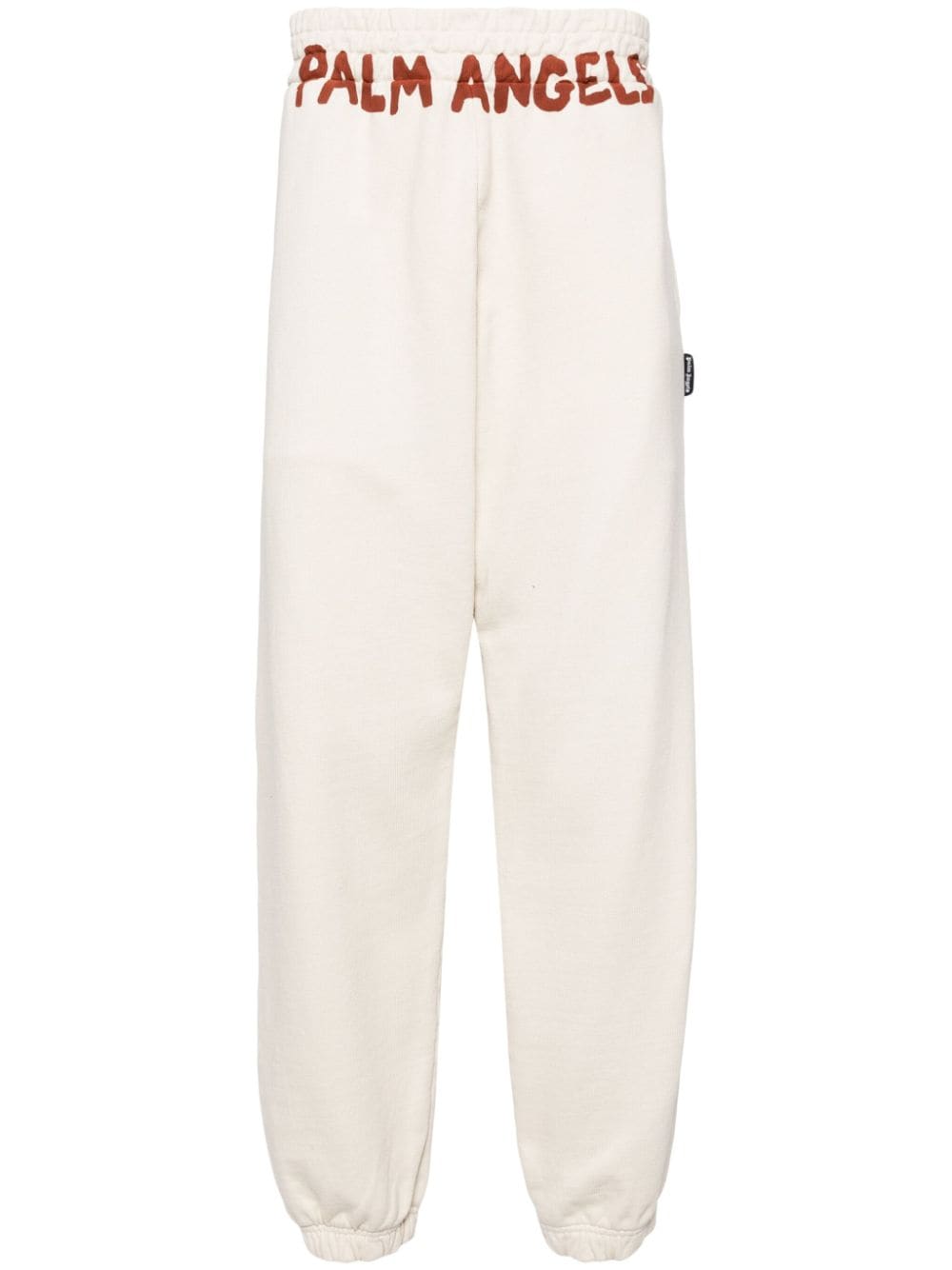 Palm Angels logo-print cotton track pants - White von Palm Angels