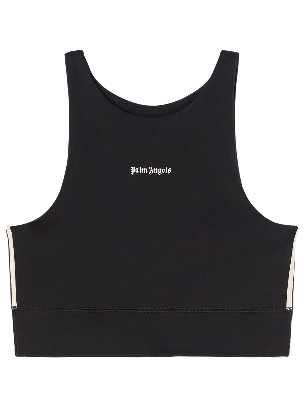 Palm Angels logo-print crop top - Black von Palm Angels