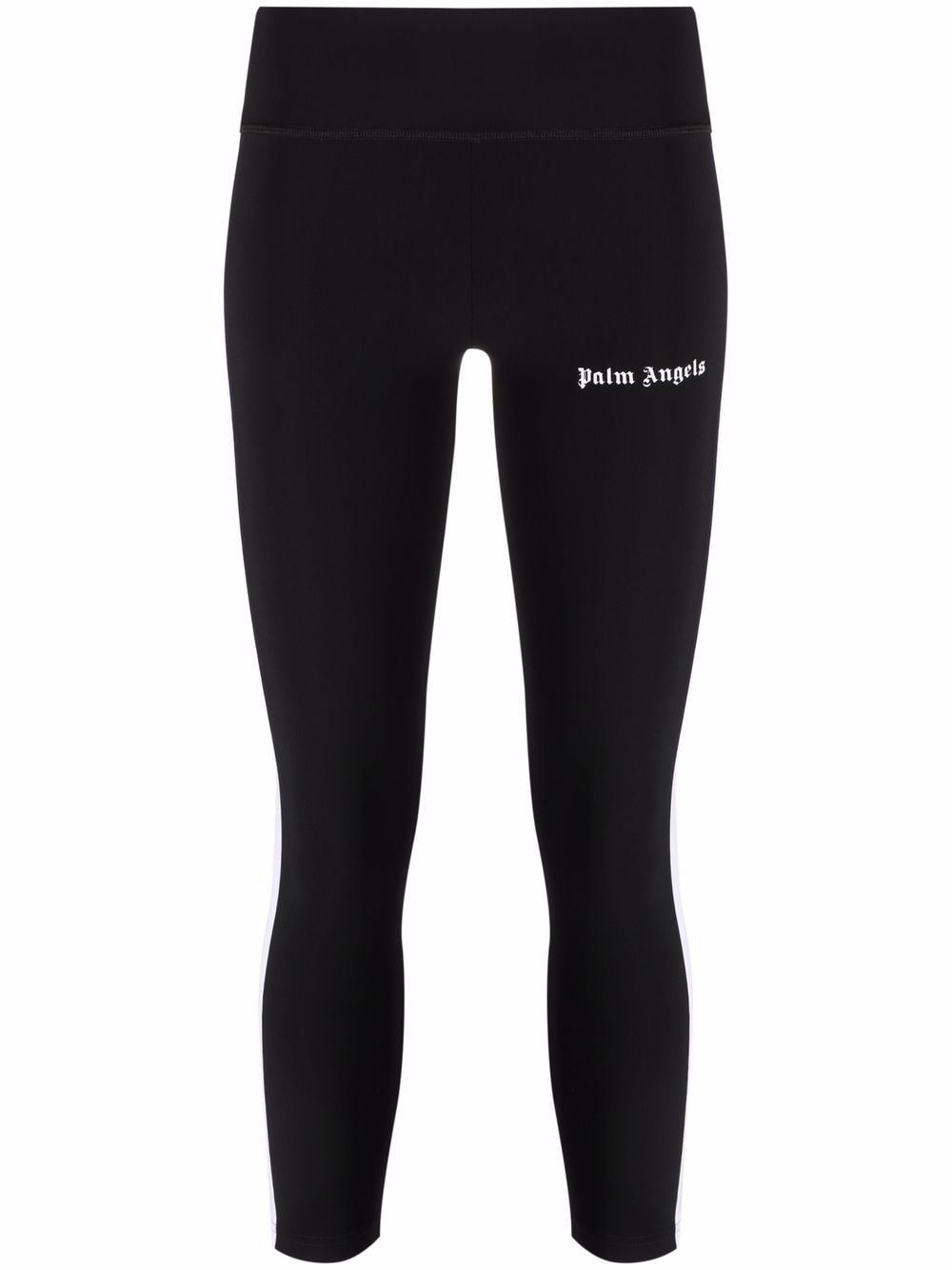 Palm Angels logo-print high-rise leggings - Black von Palm Angels