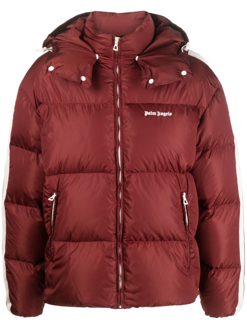 Palm Angels logo-print padded jacket - Red von Palm Angels