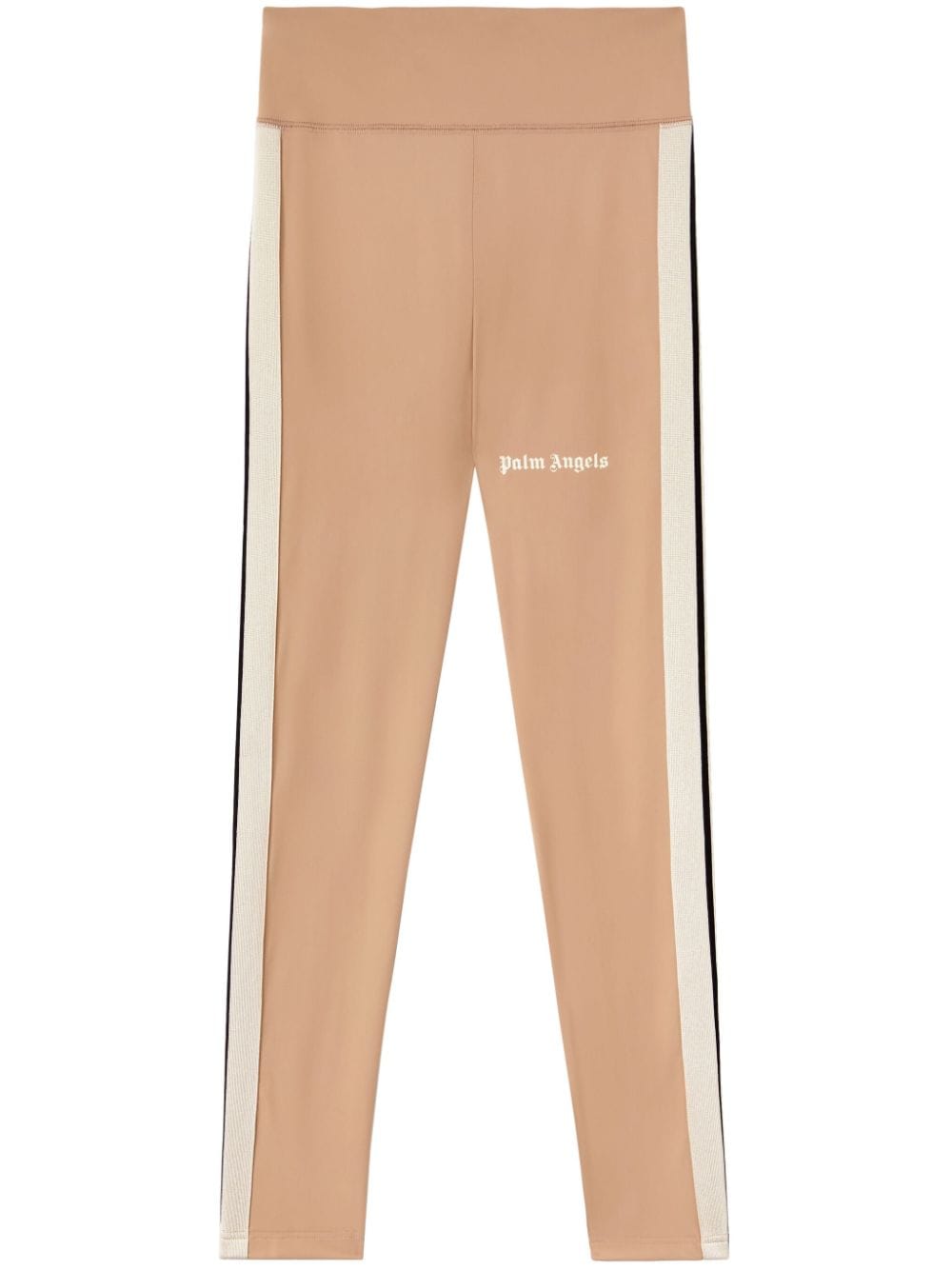 Palm Angels logo-print track leggings - Neutrals von Palm Angels