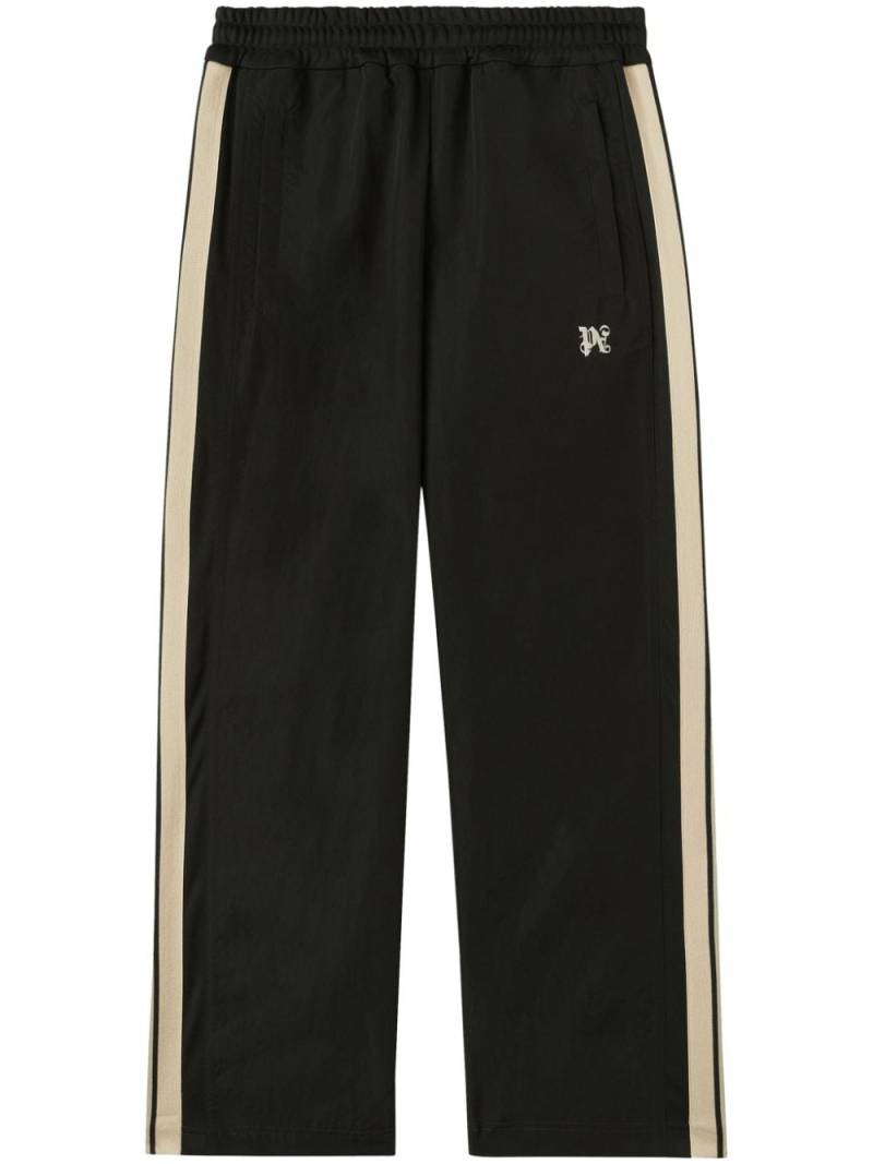 Palm Angels monogram-embroidered track pants - Black von Palm Angels