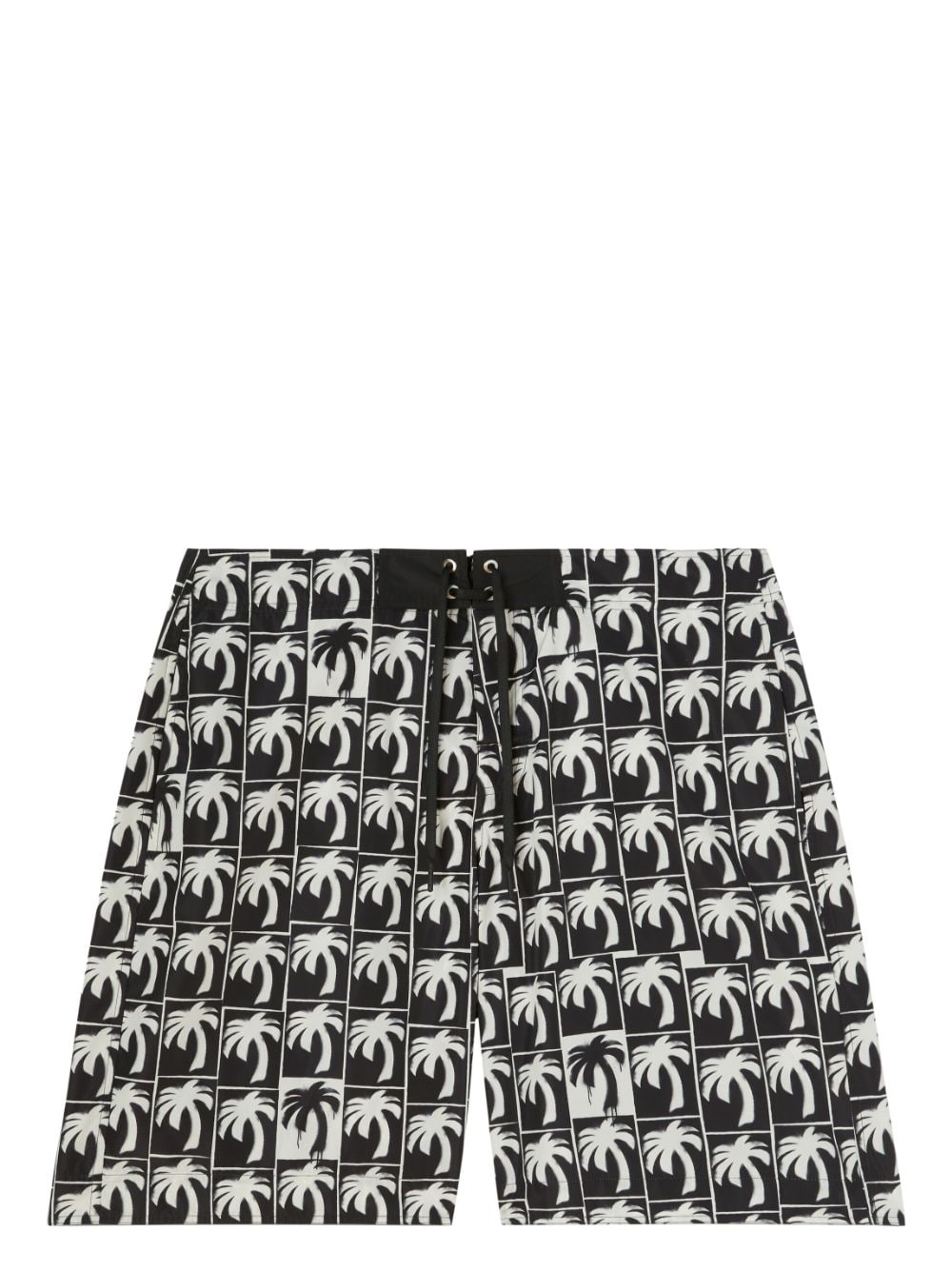 Palm Angels logo-print swim shorts - Black von Palm Angels