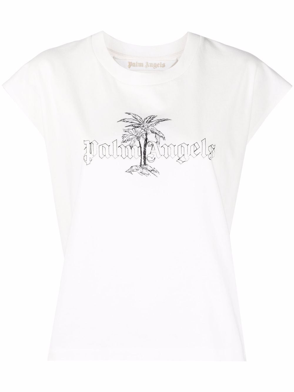 Palm Angels logo-print tank top - White von Palm Angels
