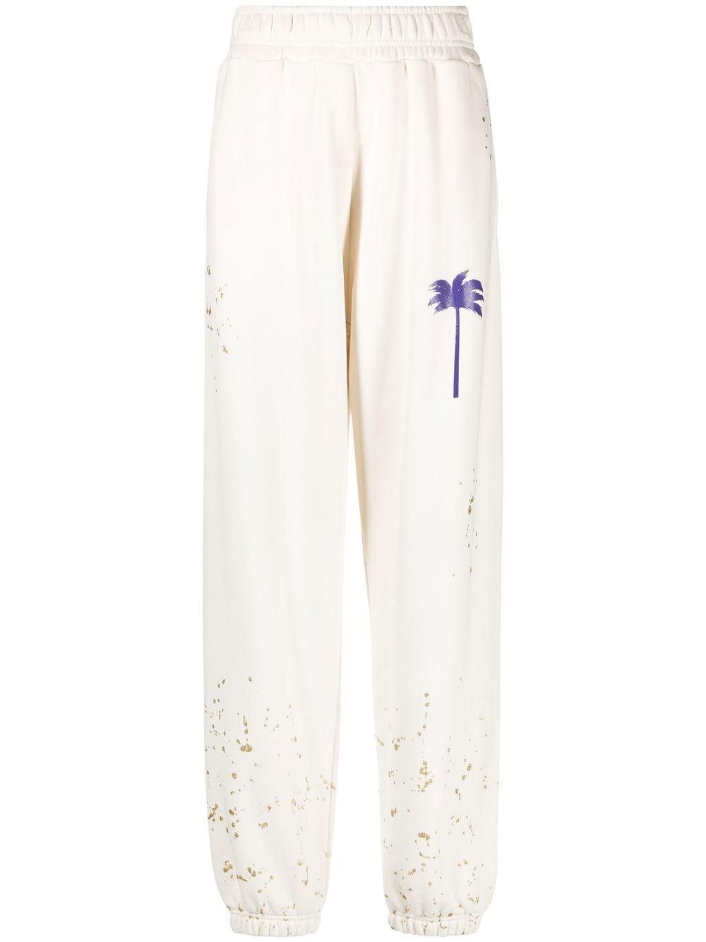 Palm Angels palm tree-print track pants - White von Palm Angels