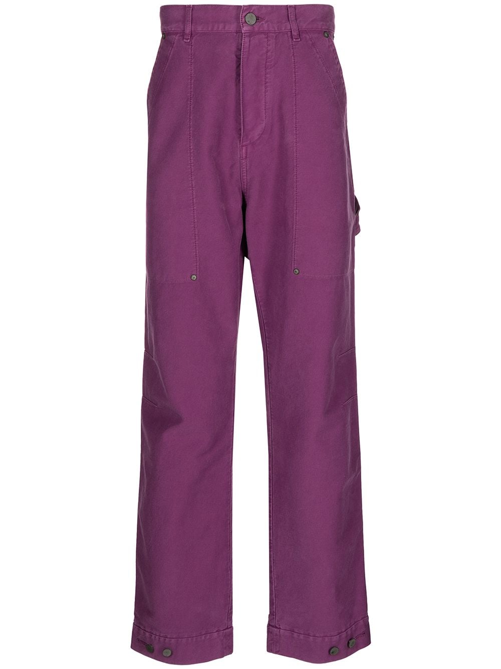 Palm Angels patch pocket denim trousers - Purple von Palm Angels