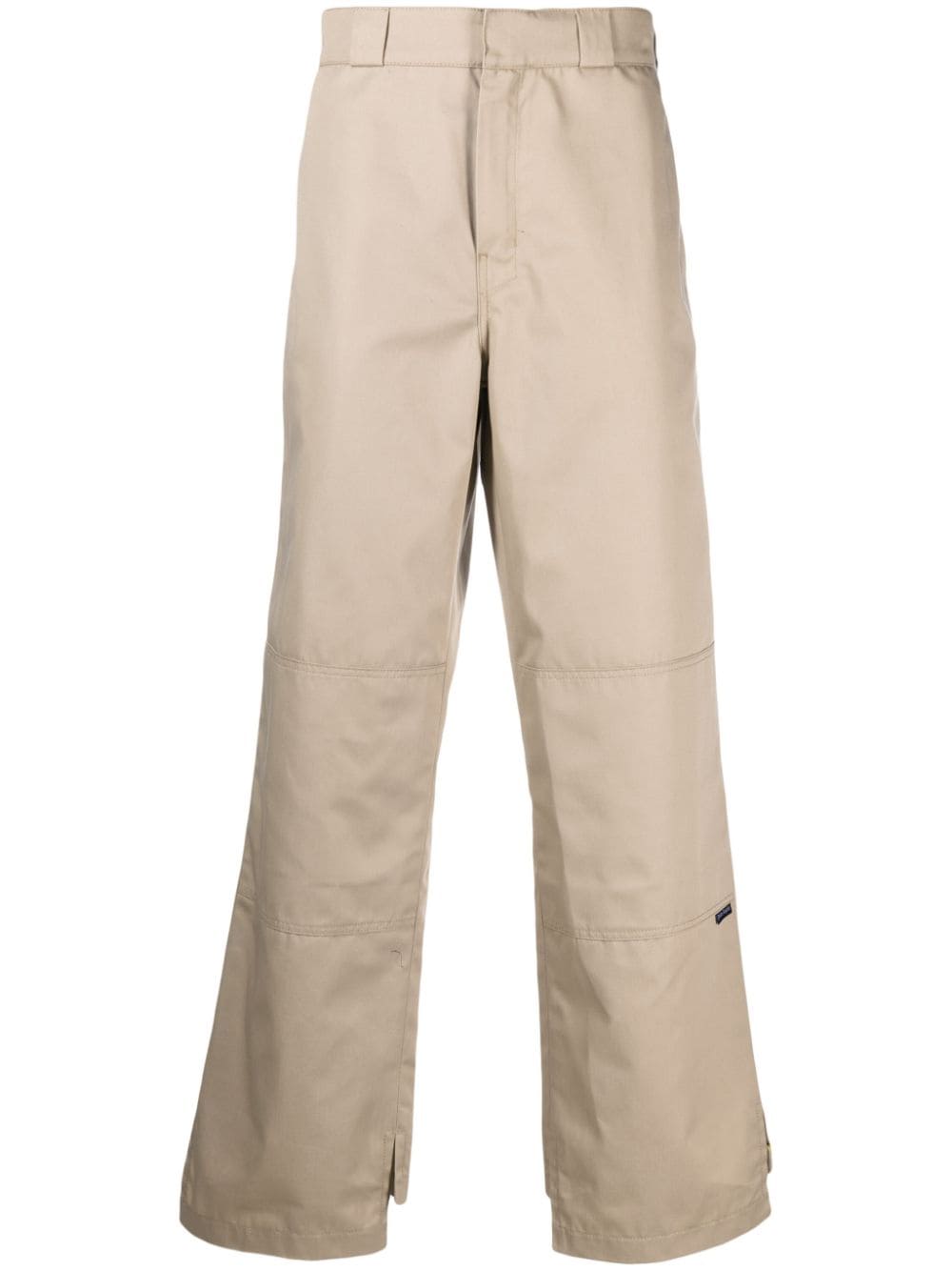 Palm Angels reversed waistband chino trousers - Neutrals von Palm Angels
