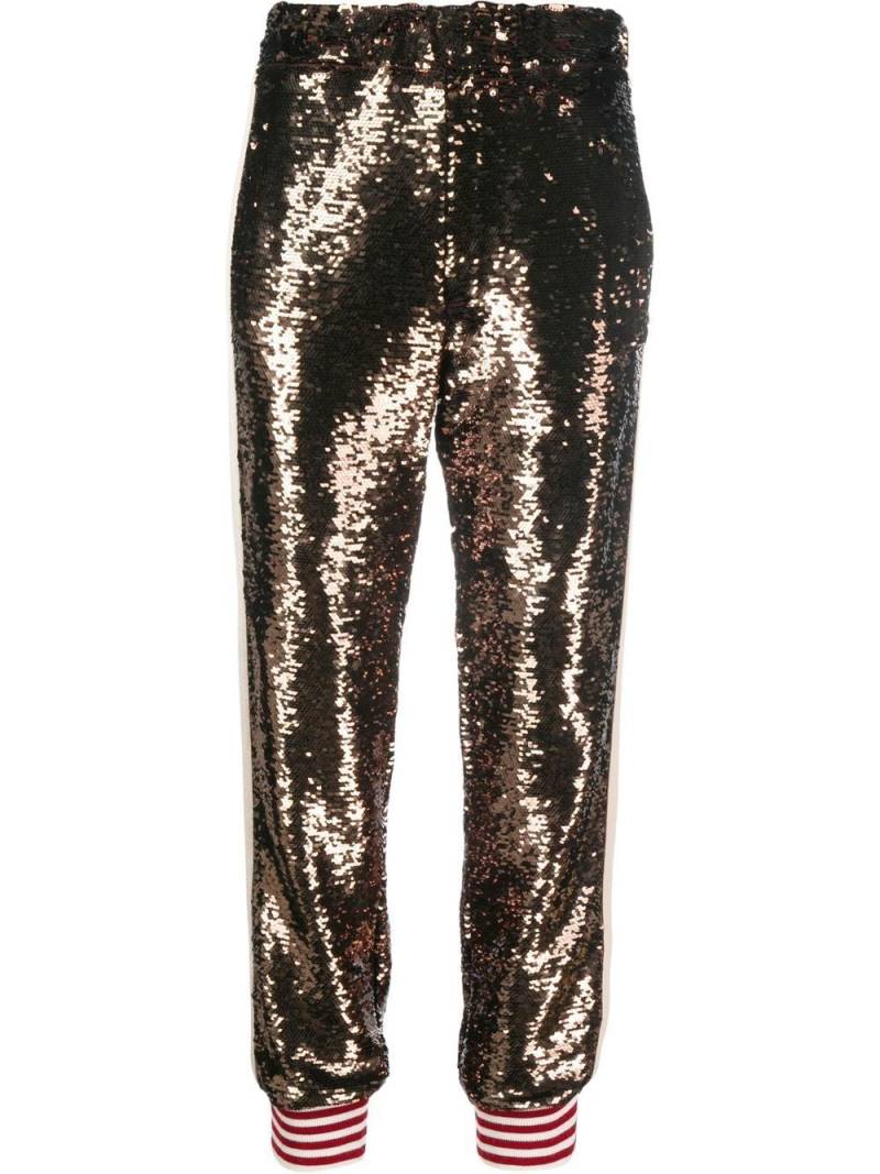 Palm Angels sequin-embellished track pants - Black von Palm Angels