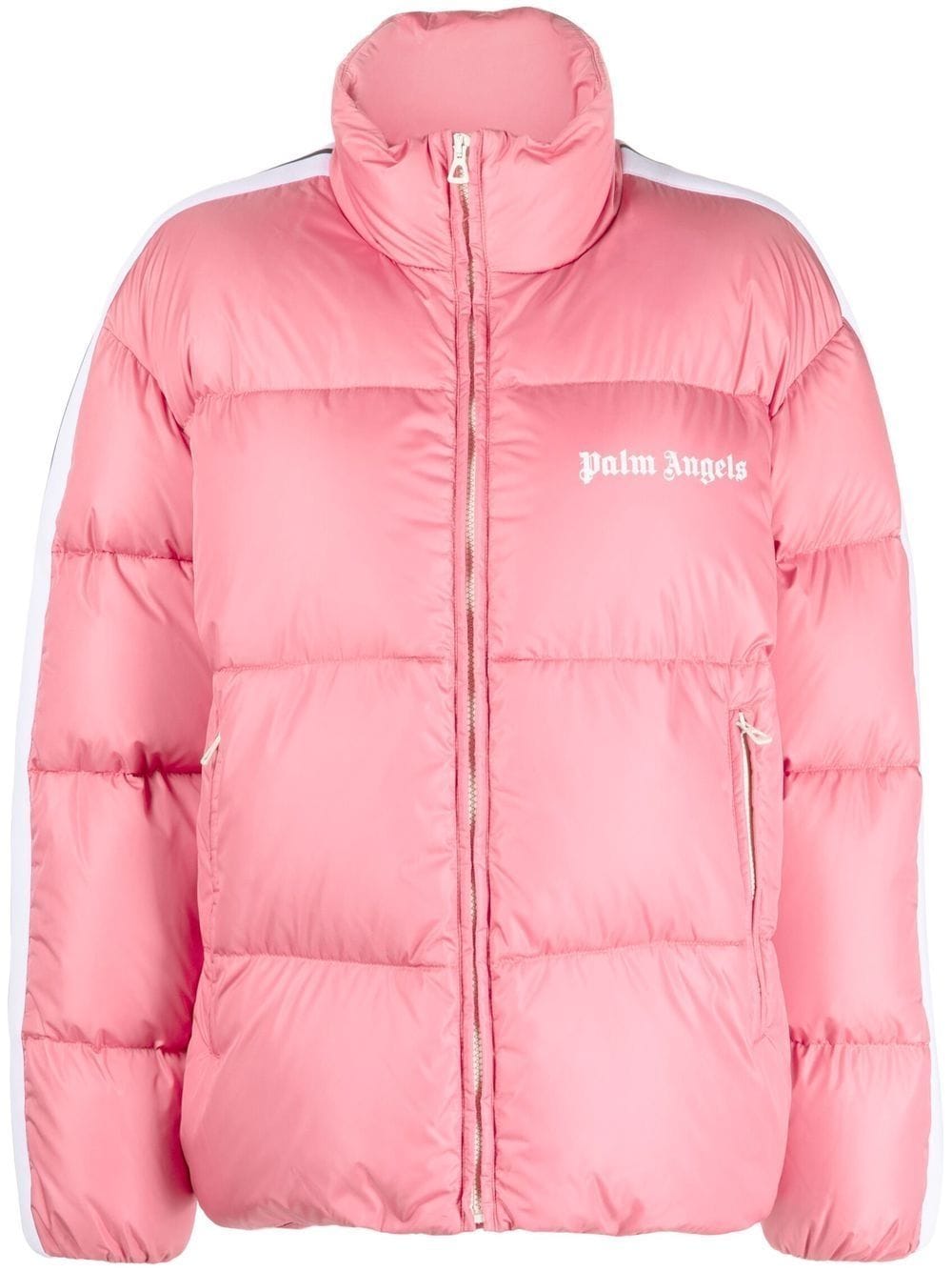 Palm Angels side-stripe puffer jacket - Pink von Palm Angels