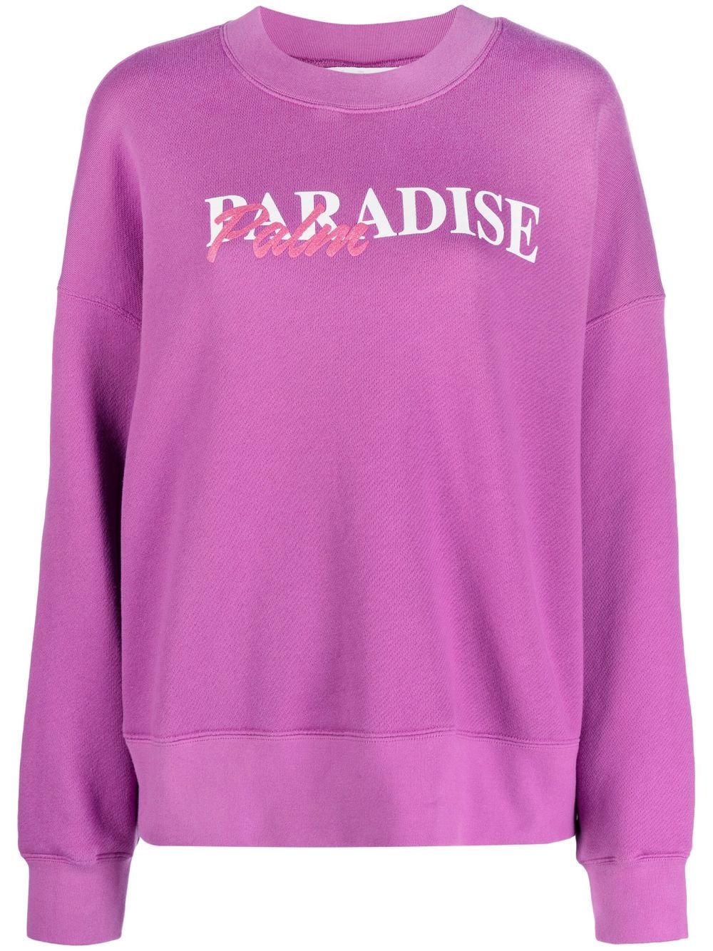 Palm Angels Paradise Palm print sweatshirt - Purple von Palm Angels