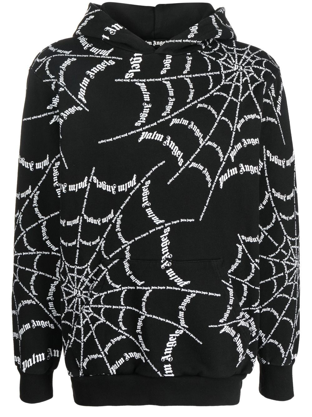 Palm Angels spider web print hoodie - Black von Palm Angels