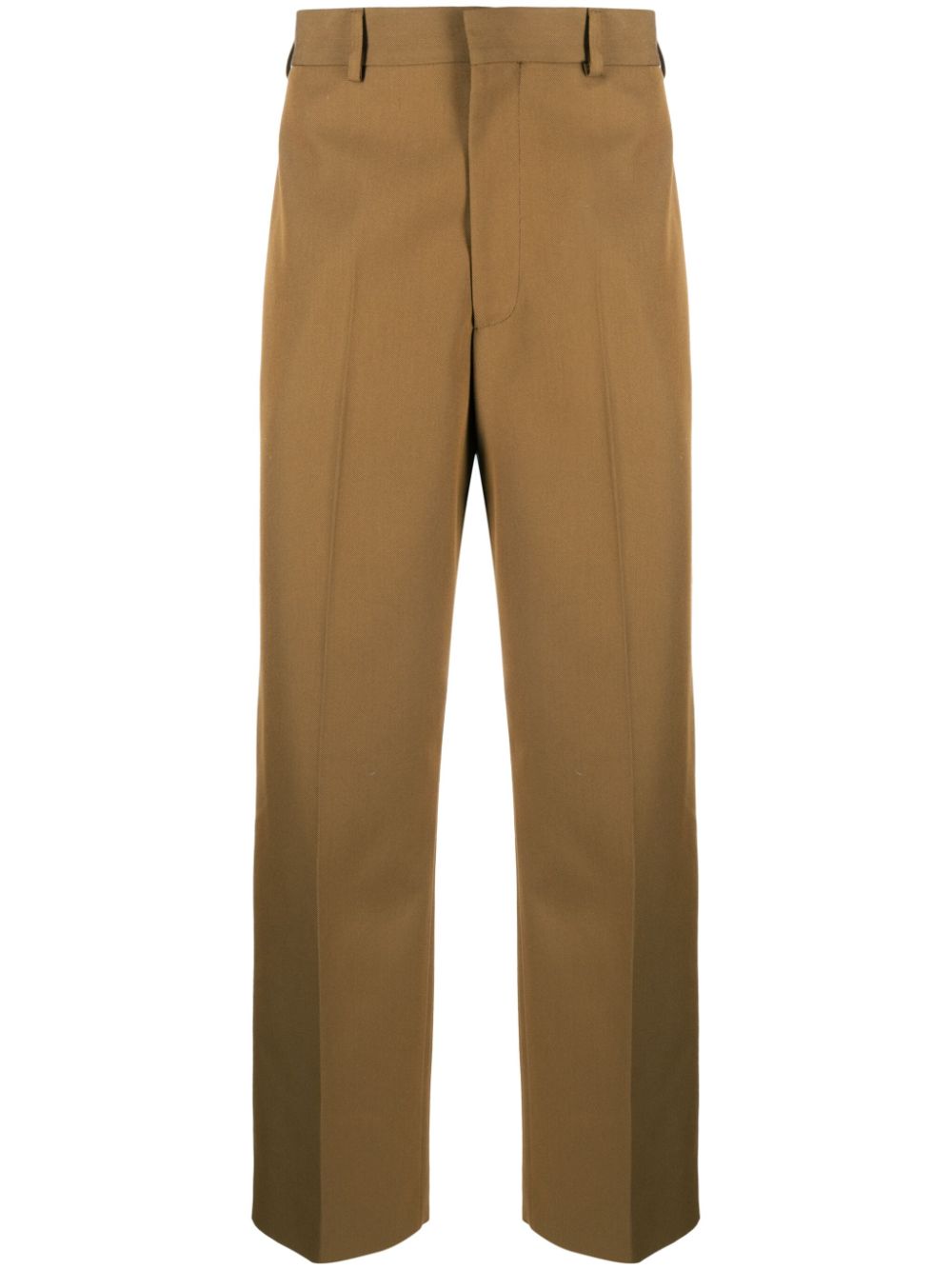 Palm Angels straight-leg cotton trousers - Brown von Palm Angels