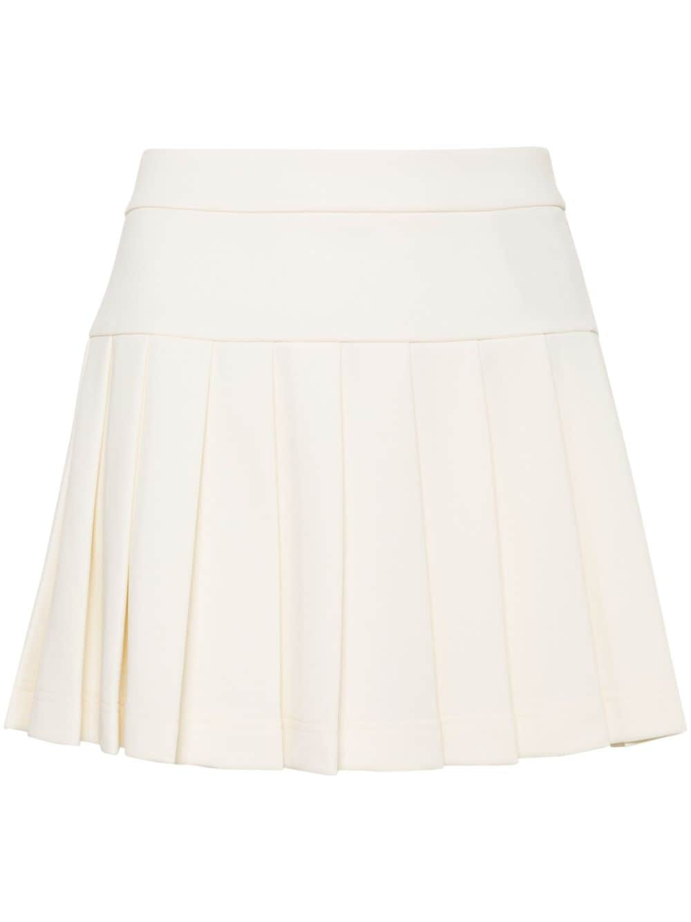 Palm Angels pleated mini skirt - Neutrals von Palm Angels