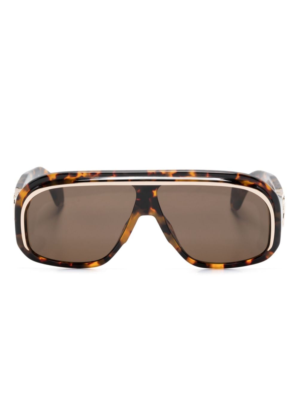 Palm Angels tortoiseshell pilot-frame sunglasses - Brown von Palm Angels