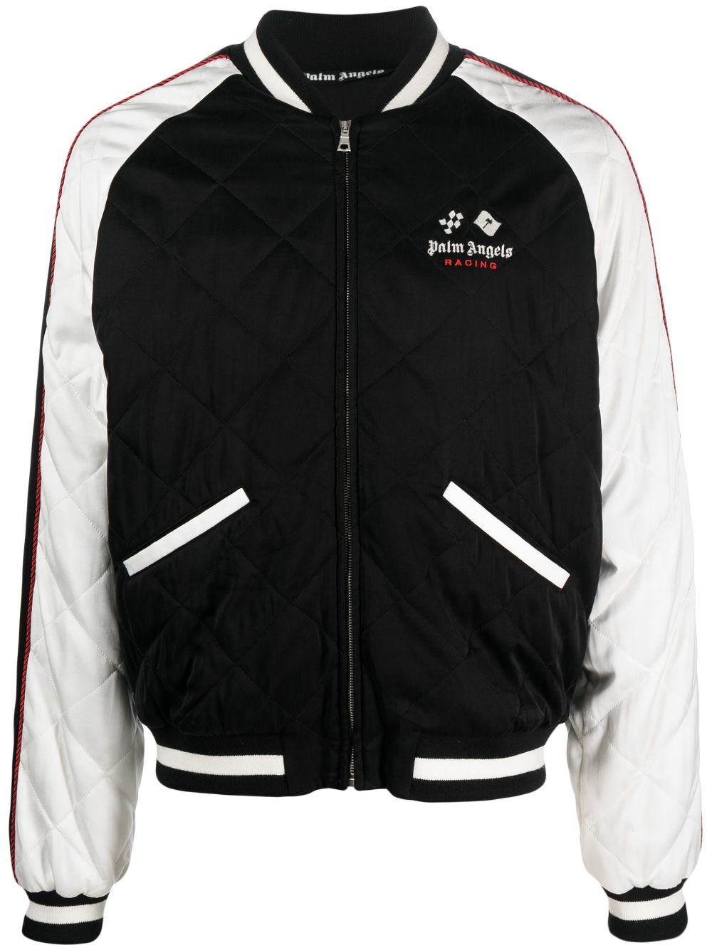 Palm Angels Racing Souvenir bomber jacket - Black von Palm Angels