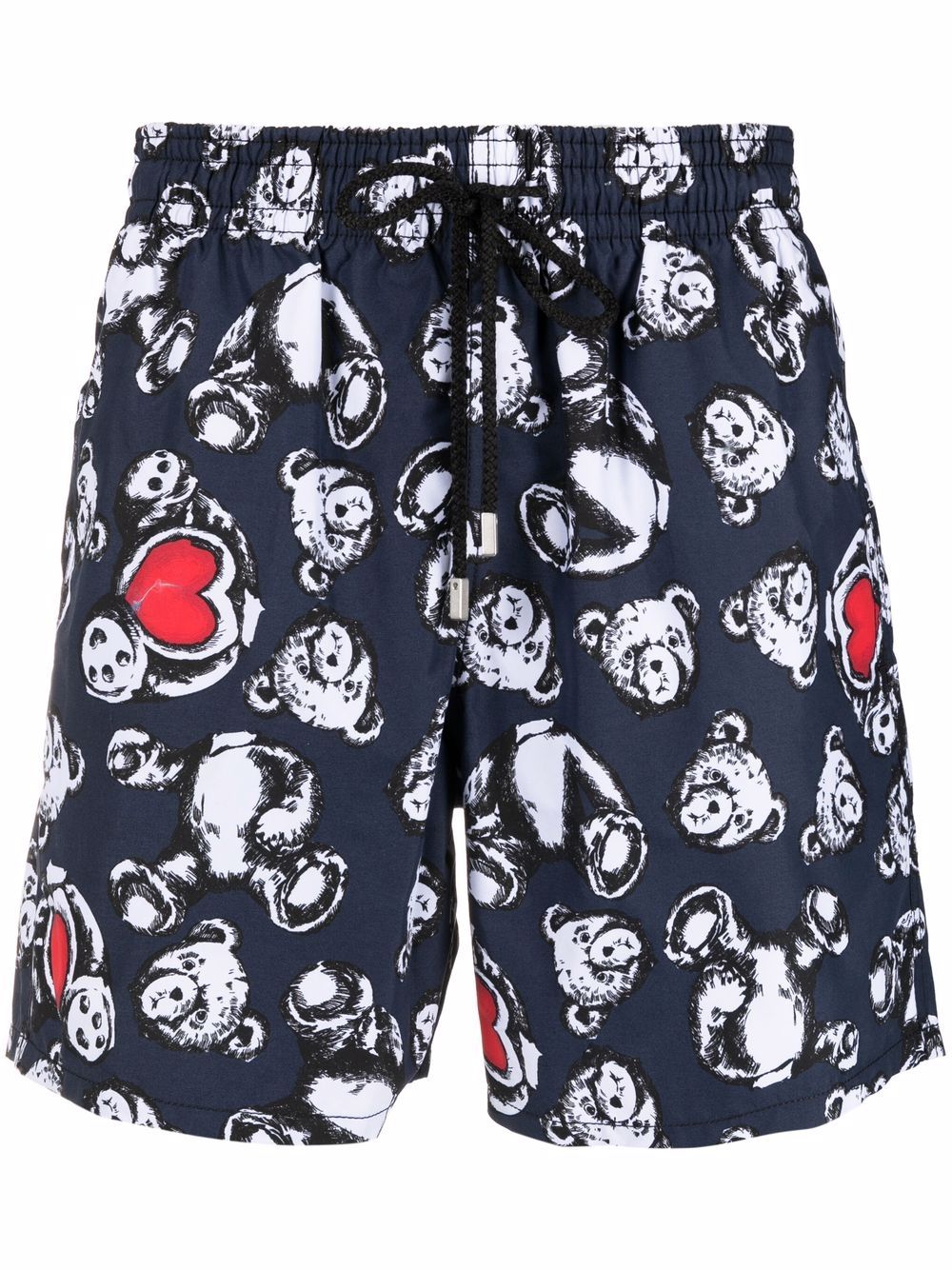 Palm Angels x Vilebrequin bear-print swim shorts - Blue von Palm Angels