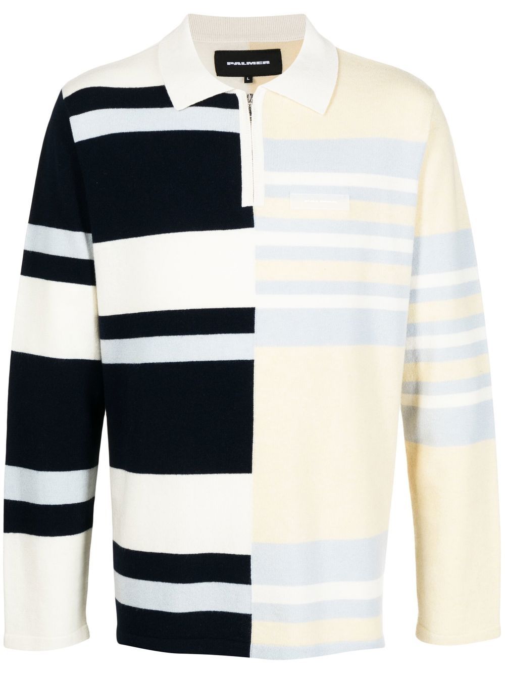 Palmer split-stripe polo shirt - Yellow von Palmer