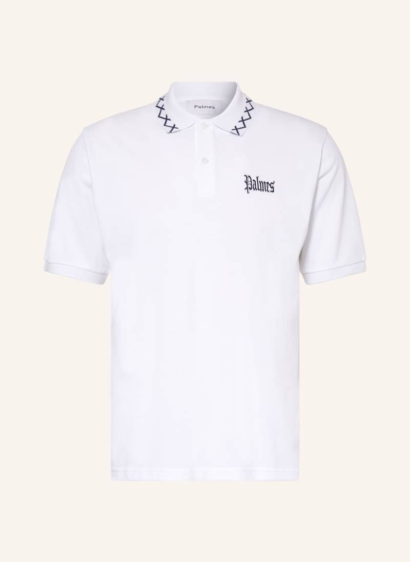 Palmes Piqué-Poloshirt Spencer weiss von Palmes