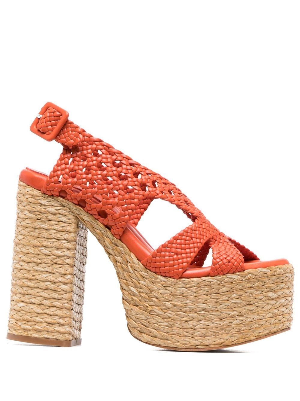 Paloma Barceló 140mm open-toe sandals - Orange von Paloma Barceló