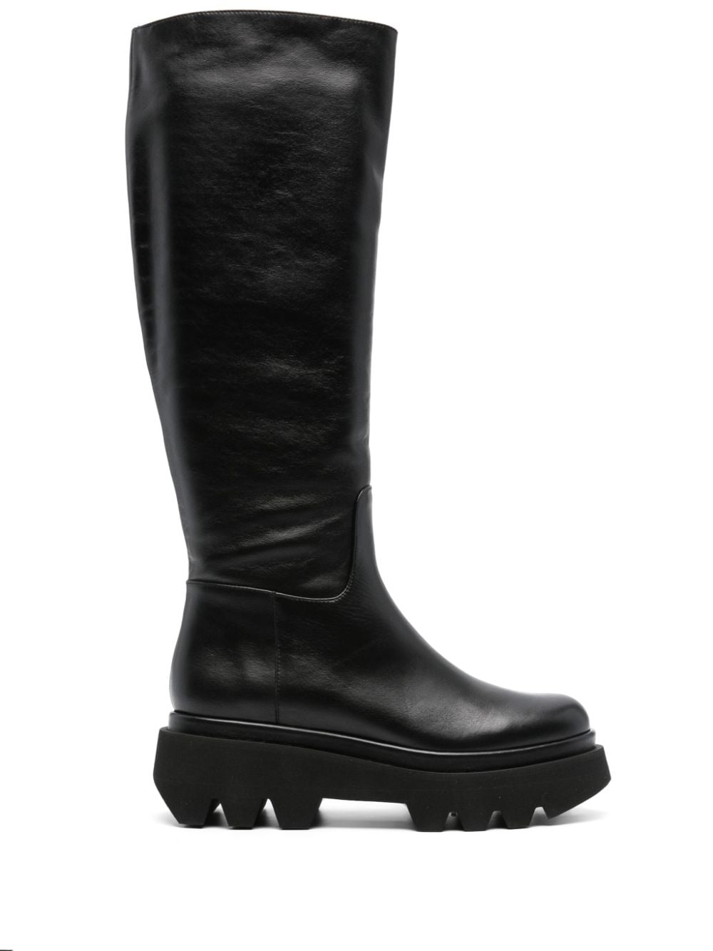 Paloma Barceló 60mm knee-high leather boots - Black von Paloma Barceló