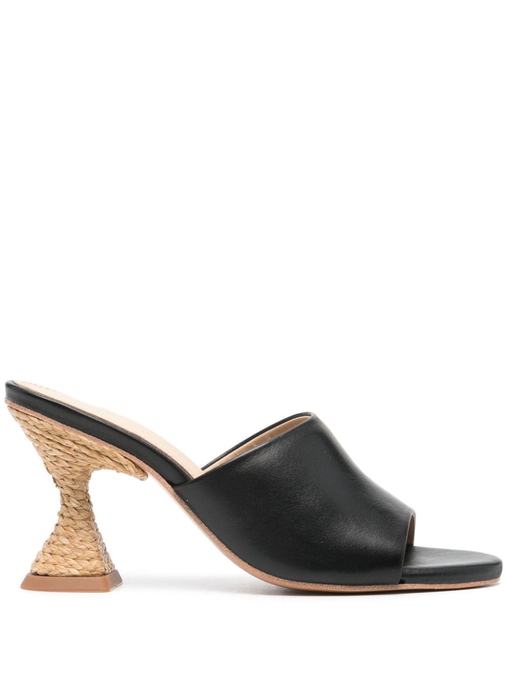 Paloma Barceló Brigite 90mm jute heel sandals - Black von Paloma Barceló