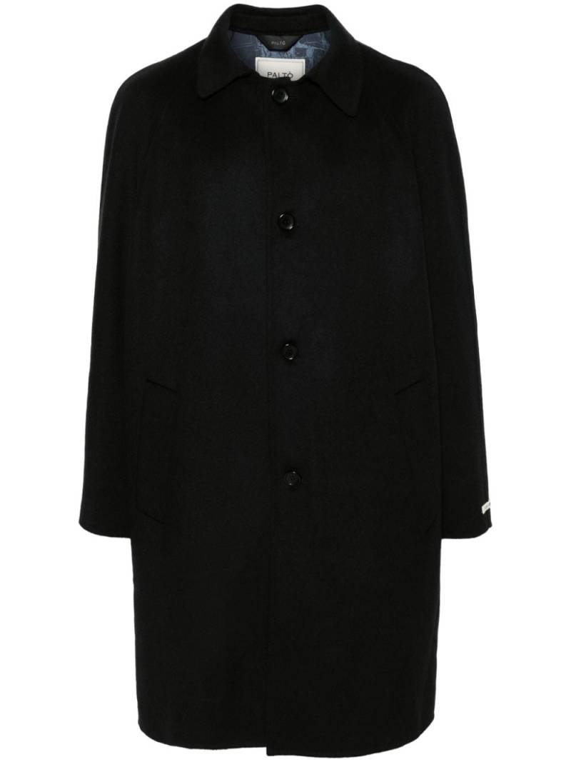 Paltò Marcello single-breasted coat - Black von Paltò