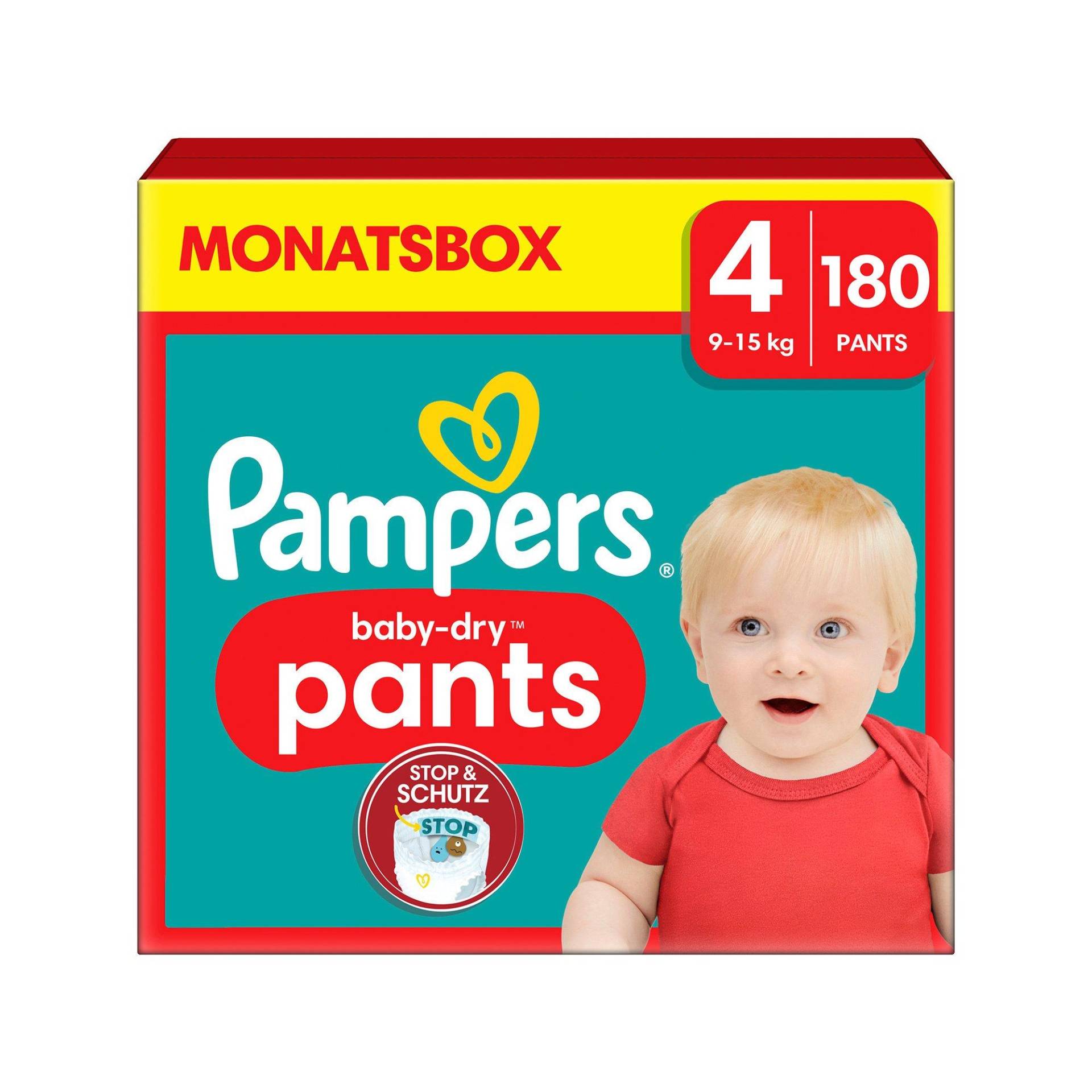 Baby Dry Pants Grösse 4, Monatsbox Damen  180Stück von Pampers