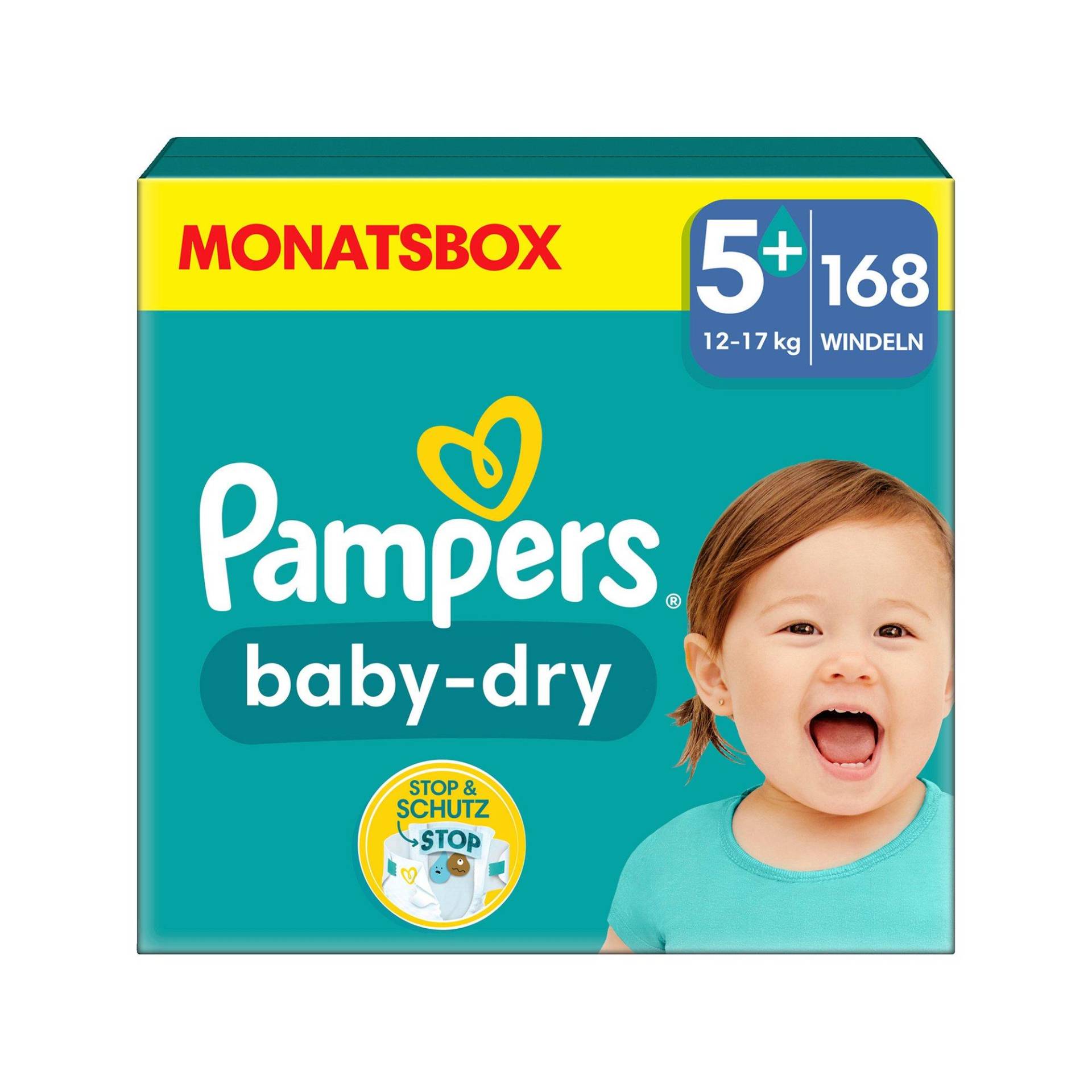 Baby-dry Grösse 5+ Damen  168STK von Pampers