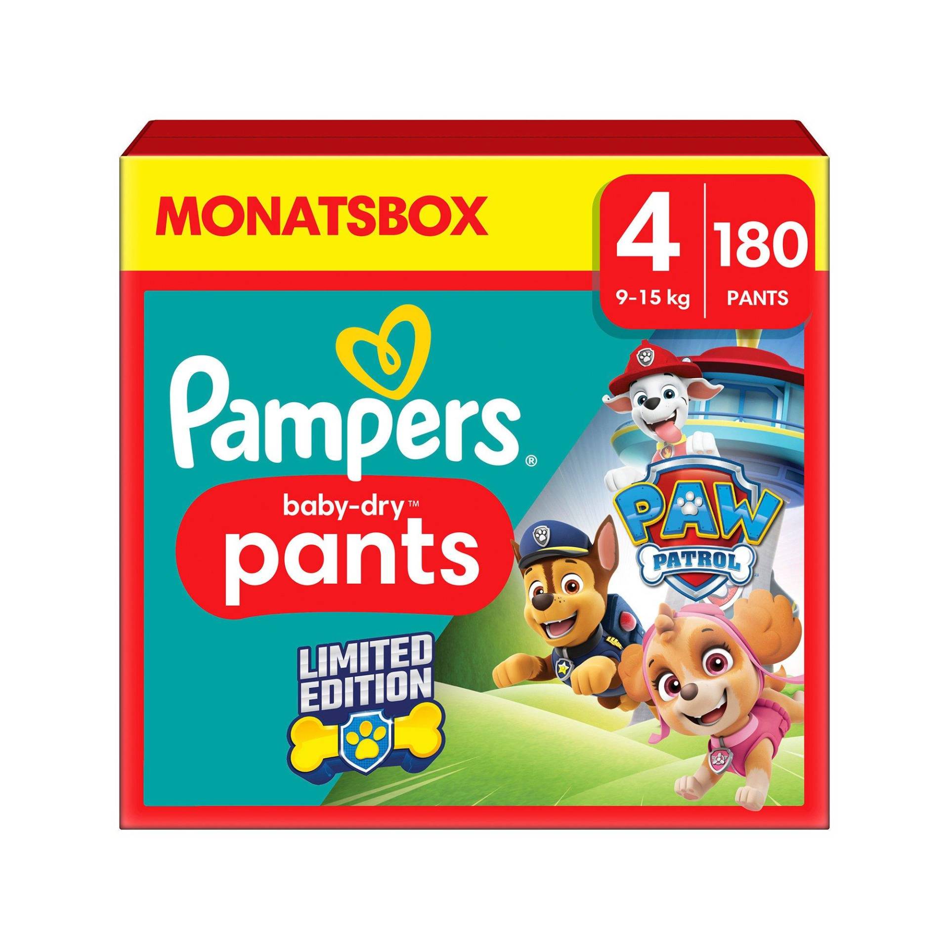 Baby-dry Pants Paw Patrol Limited Edition Grösse 4 Damen  180Stück von Pampers