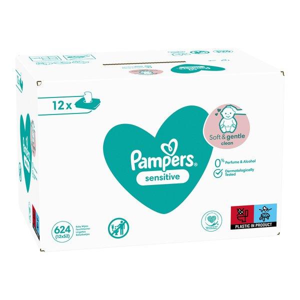 Sensitive Feuchttücher, 12 X 52 Pcs. Damen  12X52STK von Pampers